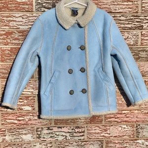 Gap Girls Faux Suede and Sherpa Lined Coat